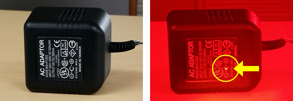 「LED式盗撮レンズ発見器」により、電波の調査だけでは発見できない盗撮機器のカメラレンズを調査します。